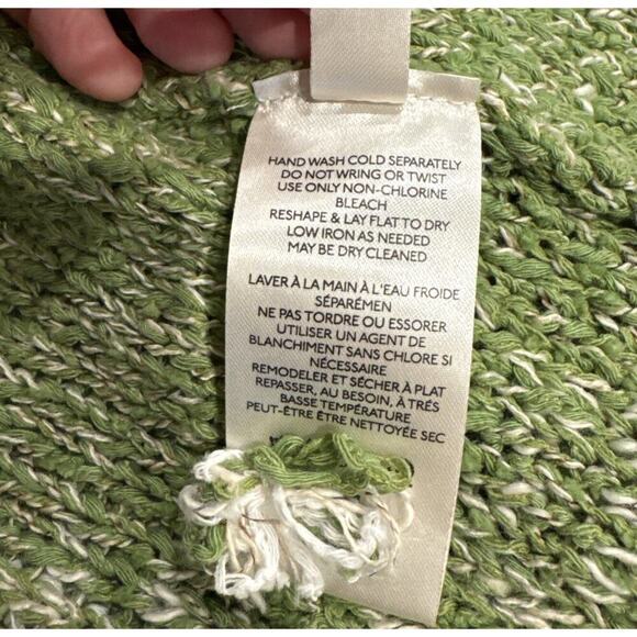 Daily Practice Size M L Palm Frond Wrap Cardigan Sweater Anthropologie Boho Knit - Picture 6 of 9